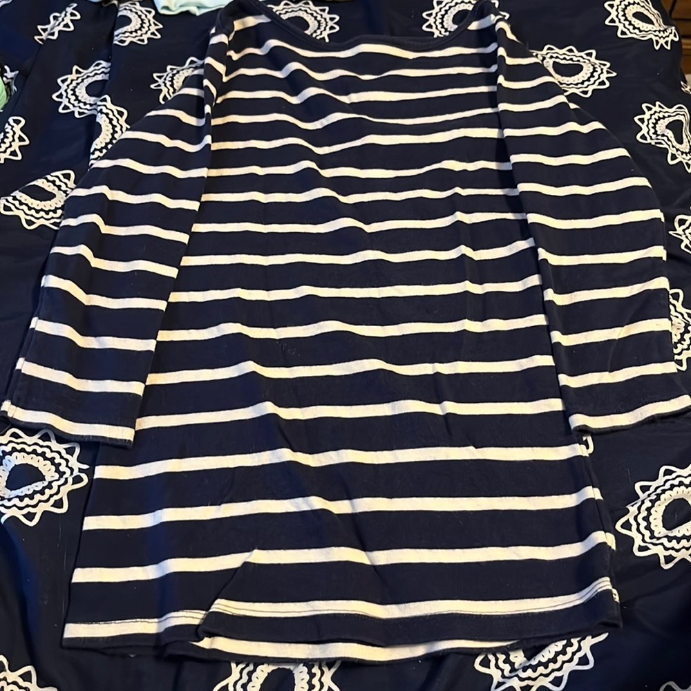 blue fitted shirt